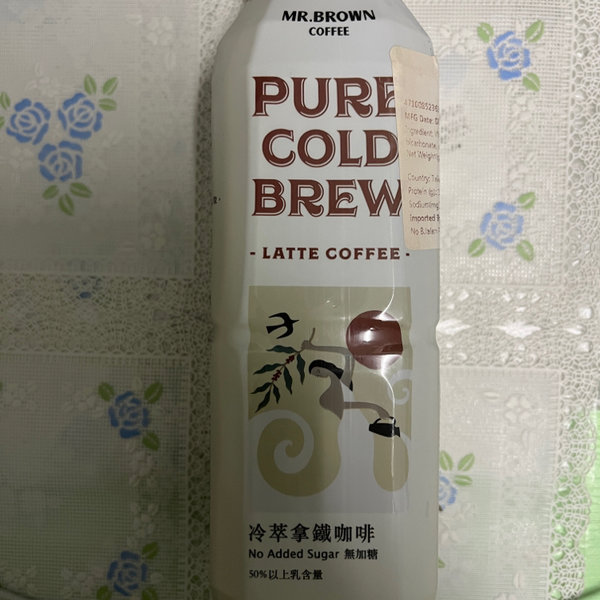 伯朗 PURE醇饮无糖拿铁咖啡