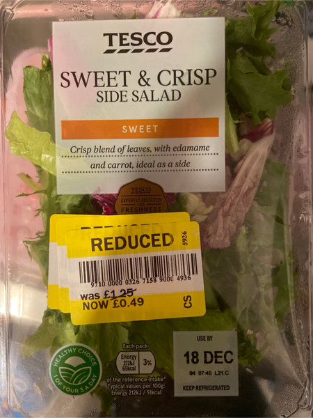 Tesco <em>sweet</em>&<em>amp</em>;crispsidesalad