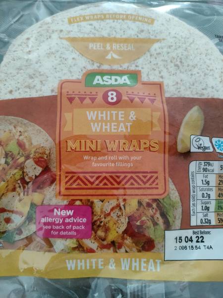 ASDA White&wheatminiwraps